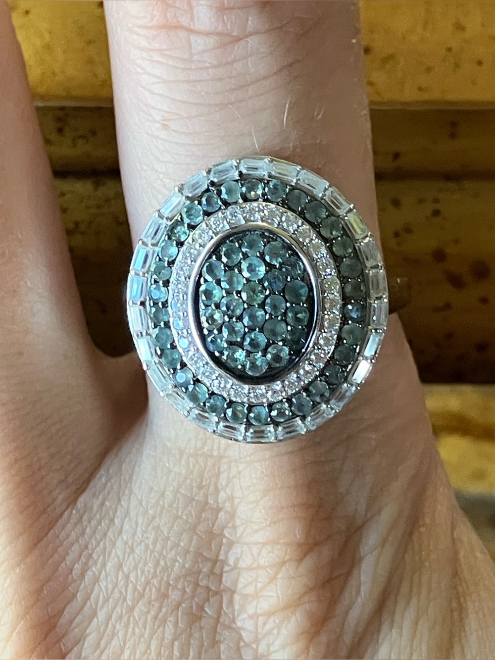 Natural Alexandrite Sterling Silver Ring Size 10